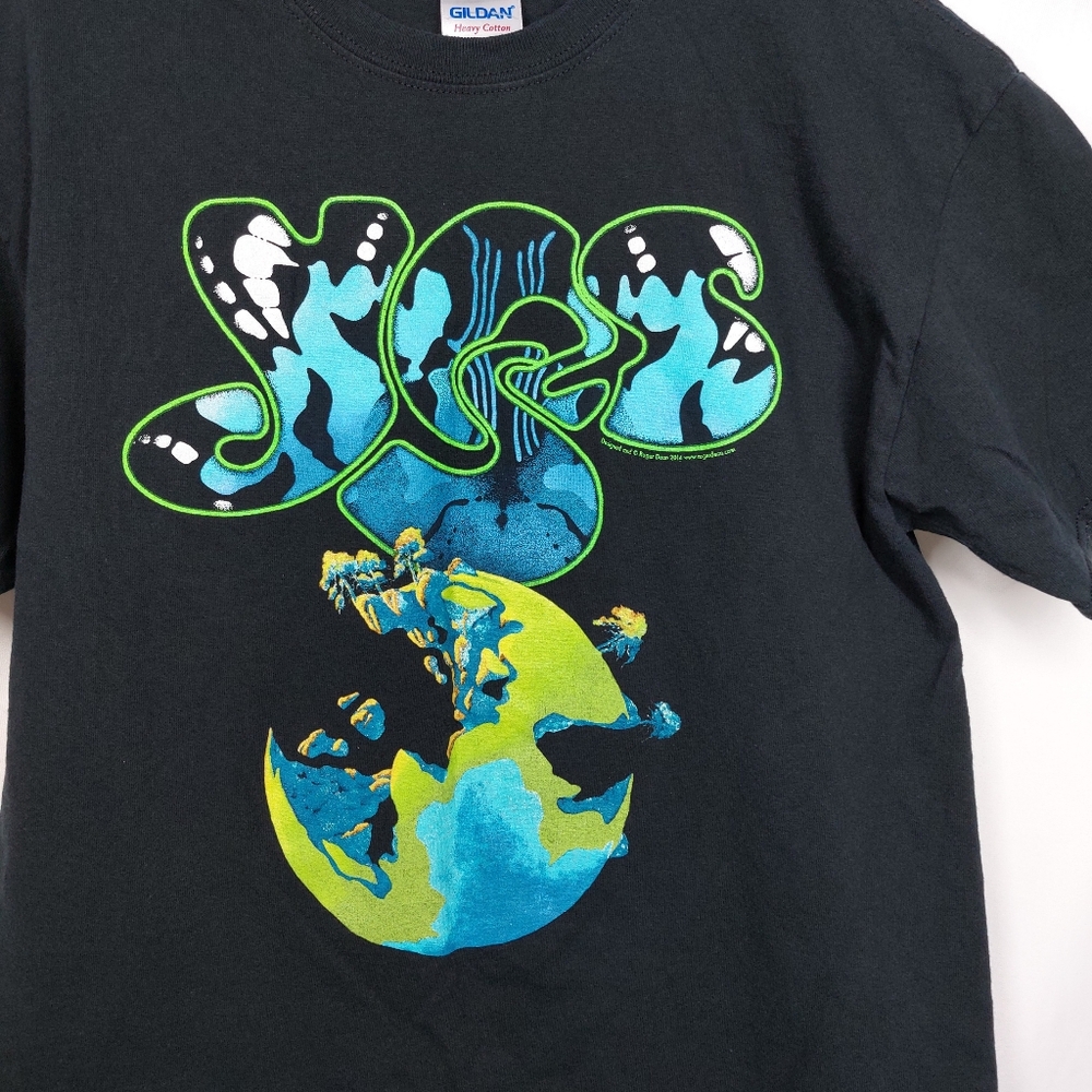 Yes Rock Band U.S. Tour 2014 T-Shirt Size M Roger Dean Prog - Picture 2 of 7